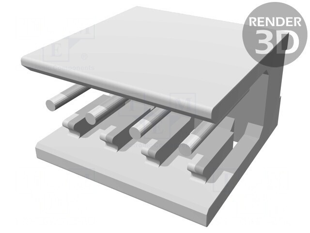 Conector Soclu Cablu-Placă 4-Pini 2,54mm THT Drept