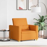 vidaXL Canapea extensibilă single Galben &icirc;nchis 90 x 165 x 87 cm 42002693
