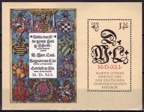 Germania DDR 1983 - Bloc Luther,neuzat,perfecta stare(z)