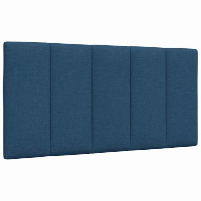 vidaXL Pernă pentru tăblie de pat, albastru, 100 cm, material textil foto