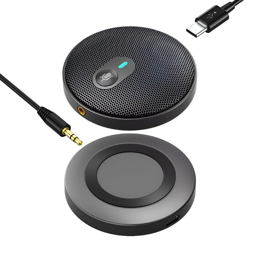 Microfon pentru Conferinta, cu Difuzor, Conector USB, Plug & Play ...