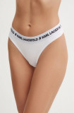 Karl Lagerfeld tanga 3-pack culoarea alb, 246W2113