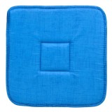 Perna Scaun Turcoaz, 39x39cm, Spumă, Reversibilă, Bumbac-Poliester, Oem