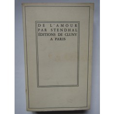 Stendhal - De l&#039;Amour