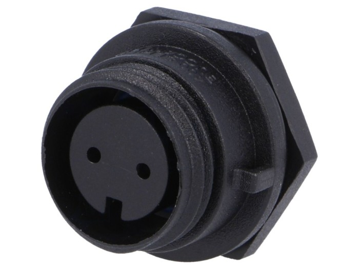 Conector circular mamă IP68 2 pini