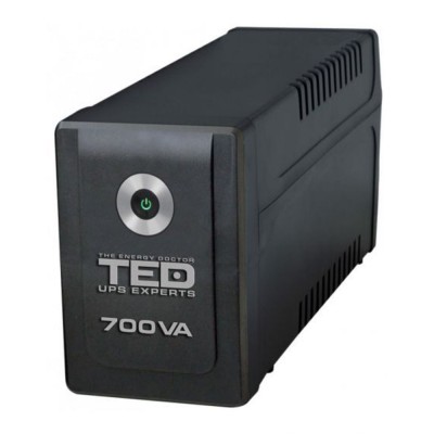 UPS 700VA / 400W LED Line Interactive cu stabilizator 2 iesiri schuko LED TED UPS Expert TED001542 SafetyGuard Surveillance foto