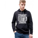 Hanorac Barbati Negru- Straight Outta Craiova - L