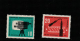 Germania DDR 1961-Arta,Camera TV,Microf.Radio,serie 2 val.,dant.,MNH,Mi.861-862, Nestampilat