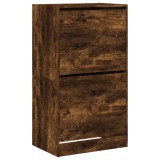 Cumpara ieftin Pantofar cu 2 sertare rabatabile, stejar fumuriu, 60x42x108 cm