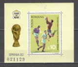Romania.1981 C.M. de fotbal SPANIA-Bl. DR.446, Nestampilat