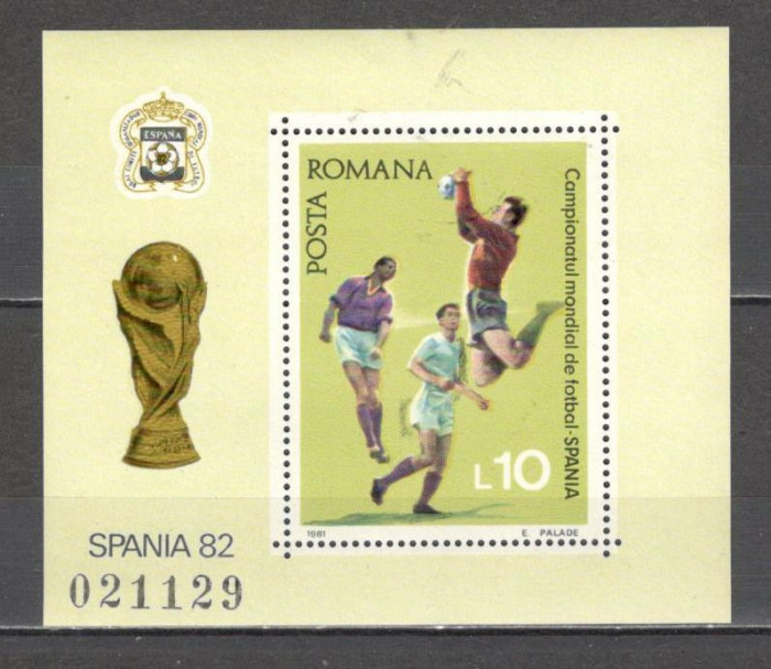 Romania.1981 C.M. de fotbal SPANIA-Bl. DR.446