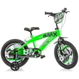 Bicicleta pentru copii BMX DB-145XC-01 Dino Bikes, 14 inch, verde