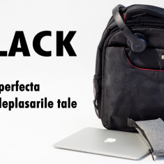 Rucsac (Ghiozdan) pentru laptop si tableta Mobile Tuning, 16 inch, antisoc, negru