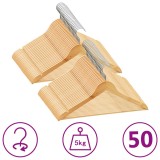 Set de umerase anti-alunecare, 50 buc. lemn esenta tare