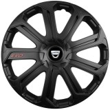 Set 4 Capace Roti Evo Negru R14, Pentru Dacia