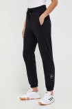 Adidas by Stella McCartney pantaloni de trening culoarea negru, uni IB6860