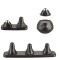 Set 9 piese de masaj Crane, cu declansare, negru