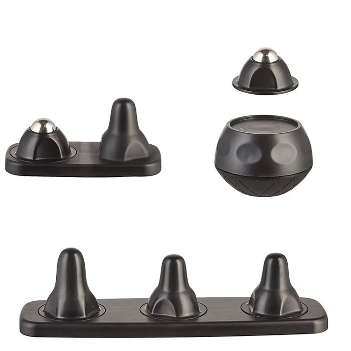 Set 9 piese de masaj Crane, cu declansare, negru
