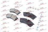 Placute frana, montare Fata, pregatit pt indicator uzura; cu accesorii; SRLine