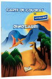 Carte de colorat cu abtibilduri - Dinozauri |, Ars Libri