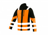 Hanorac fleece portocaliu cu dungi reflectorizante, marimea XL, Artmas ART701038