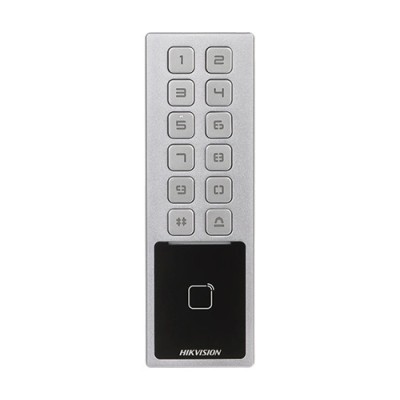 Terminal control acces cu tastatura, card M1, Bluetooth, Wi-Fi, Alarma - HIKVISION DS-K1T805MBWX foto