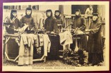 Manastirea Varatic - Atelierul de tricotaj - aprox. 1928 - printata, necirculata, L.Herscovici - fotograf Targu Neamt, Fotografie