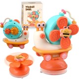 Jucarie Interactiva cu ventuză pentru bebe Melcul cu Morișcă "Windmill Snail"