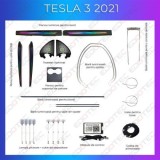 Lumini ambientale Tesla Model 3 2021 trimuri control telefon sau sistem original CarStore Technology
