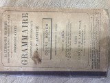 Carte veche de colecție 1894: Gramatică Larousse cu ștampilă anticariat Alcalay / 1915