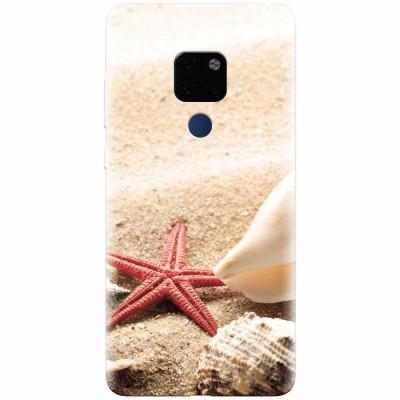 Husa silicon pentru Huawei Mate 20, Beach Shells And Starfish foto