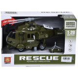 Elicopter verde cu sunete si lumini Magic Toys