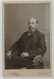 STUDIO B. ATHEN , BUCURESTI , DOMN PE FOTOLIU , FOTO CABINET , SFARSIT DE SECOL 19