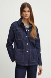 MAX&amp;Co. geaca jeans femei, culoarea albastru marin, de tranzitie, 2416041042200, Max&amp;Co.
