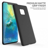 Husa Silicon MyStyle Perfect Fit Black pentru Huawei Mate 20 Pro - Protectie Subtire, Flexibila