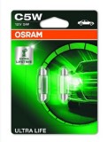 SET 2 BECURI 12V C5W ULTRA LIFE BLISTER OSRAM