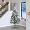 VidaXL Brad de Crăciun artificial Verde 240 cm PVC și Oțel și Plastic 3396981