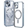 Husa MagSafe pentru Apple iPhone 14 Plus, Techsuit, Luxury Glitter, Bleu