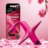 AROMA CAR Polymer X-Shape Cherry &ndash; Odorizant Auto Parfum Cireșe