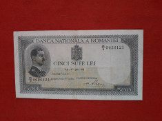 Bancnote romanesti 500lei 1939 supratipar rara foto