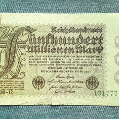 500 Millionen Mark 1923 Germania / marci / 500000000 / milioane