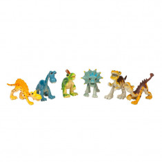 Figurine plastic Dino Land, 6 bucati, inaltime 6.5 cm