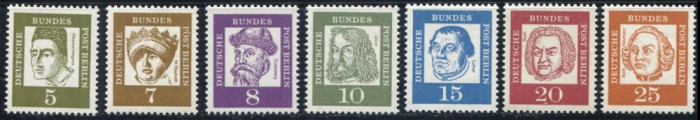 GERMANIA BERLIN 1961 , LOT UZUALE NESTAMPILATE