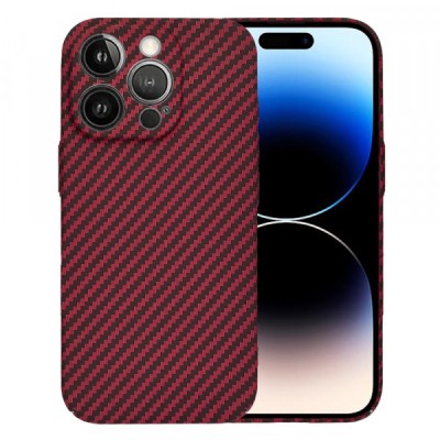 Husa pentru Apple iPhone 14 Pro, Techsuit, Carbonite FiberShell, Rosie foto