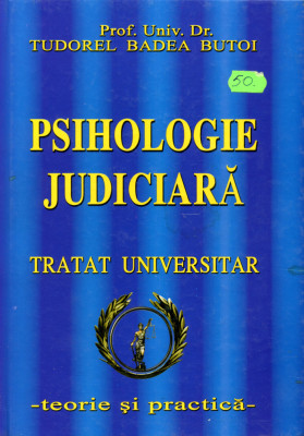 Psihologie judiciara - tratat universitar - teorie si practica foto