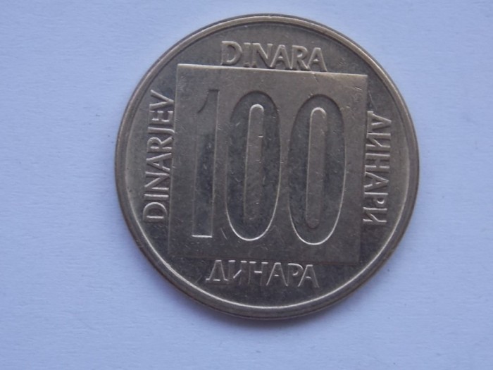 100 DINARI 1989 IUGOSLAVIA