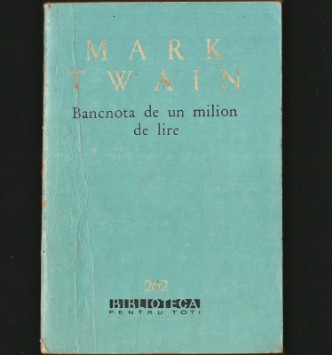 BANCNOTA DE UN MILION DE LIRE - MARK TWAIN - BPT foto