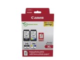 Canon PG-545XL/CL-546XL Pachet Cartuse Cerneala (Negru, Color), Hartie Foto, Pixma: MG2550, MG3050, TS3450, MX495, TR4550