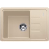 Chiuveta bucatarie compozit fragranite Franke BSG 611-62, dreptunghiulara, 1 cuva cu picurator, 62x43.5x20 cm, adancime cuva 20 cm, Avena