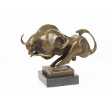 Taur stilizat - statueta din bronz pe soclu din marmura JK-27, Animale